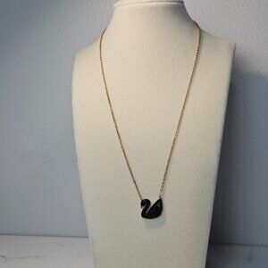 Black Swan Swarvoski Crystal Pendant Necklace